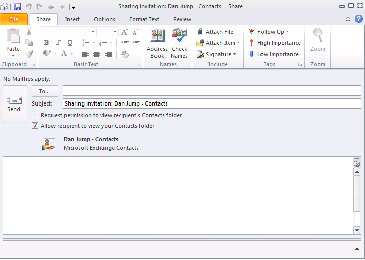 Performing Advanced Contacts Functions In addition to the common functions you perform in Office Outlook 2010, you can also perform advanced contact functions.