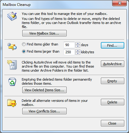 KEEPING YOUR MAILBOX TIDY In no time at all a mailbox can become quite full of items. Most people use some way of organising their emails so they can work more efficiently.