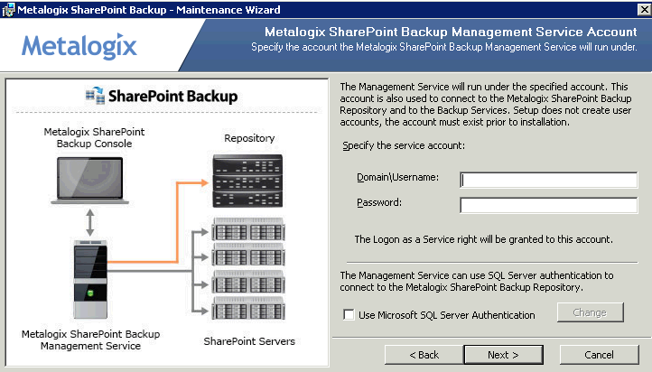 4. The Metalogix SharePoint Backup installation wizard will open to the welcome page, click Next. 5.