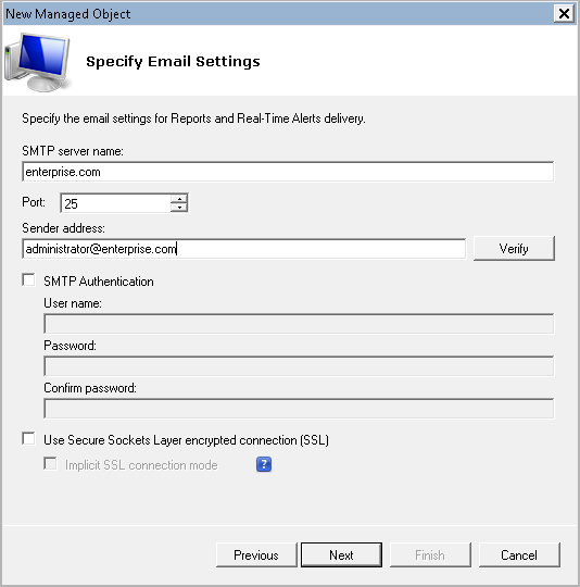 Figure 4: New Managed Object: Specify Default Account Click OK to continue and then Next.