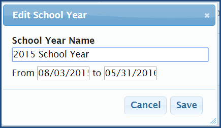 What happens when you reschedule courses for your students c. To delete an existing school year, for the school year, click Delete. Confirm the deletion.