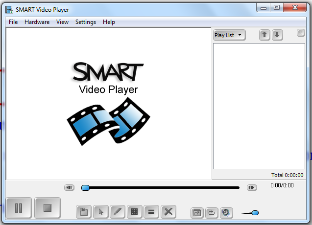 SMART Video Player Select File > Open in SMART Video Player, browse to and select the video file that you want to play, and then press Open Select Settings > Playback Speed, and