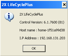 Assisting 2X LifeCyclePlus Users Remotely Introduction To ease the process of assisting users using 2X LifeCyclePlus you can connect to XP workstation remotely using the 2X Client, as explained in