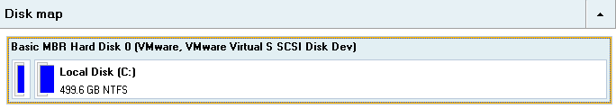 Disk Map 35 As the name infers, the Disk Map displays the layout of physical and logical disks. Physical disks are represented with rectangle bars that contain small-sized bars.