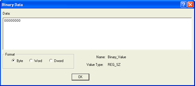 31 3 Right-click and from the menu that appears, select the key value you want create. The value appears in the file list box.