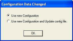 Chapter 7: Managing Device Skins 61 The Configuration Data Changed dialog box appears. This dialog box indicates that you changed something from the original profile configuration.