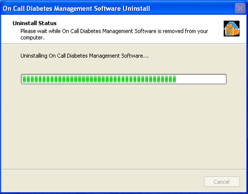 3. Uninstall Instructions Go to the Start menu located on the bottom left corner of your computer. Select All Programs then On Call Diabetes Management Software. Click on Uninstall Software.
