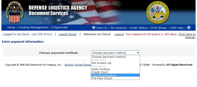 Step-by-Step: Setting up Approvals for a new funding document To establish the Approval process for a new funding document, created while placing an order: 1) Place the order and select payment