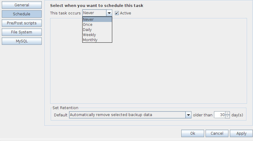 4.2.3 Schedule You can set a schedule for the