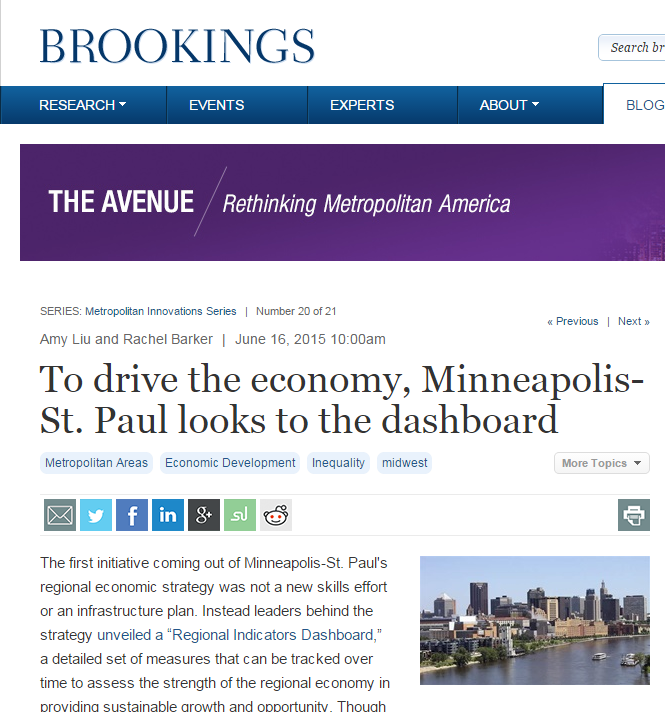 Many cities struggle with regional coordination. Leaders in greater Minneapolis-St.