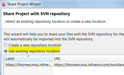 Import the project to a SVN Repository Step6: Right Click Project,