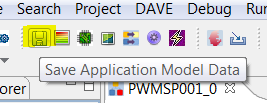 Version Control of the DAVE Generated Code DAVE will generate the code from the files stored in the model folder by utilizing the device model of the chosen device that is in the local library store