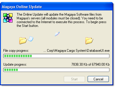 UPDATE MAGAYA SOFTWARE 3) Stop the Magaya Communication Server Agent by right-clicking on the icon in the taskbar and selecting Stop Communication Server. Then right-click again and select Exit.
