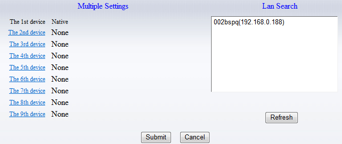 3.4.6. Multiple settings Click SYSTEM SET->>ADVANCED->>Multiple Settings to access it.