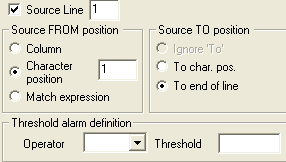 The Setup/Profiles Tab Field Description Character Position Set the Character Position of the Threshold. Note: The character position starts with 0 (zero).