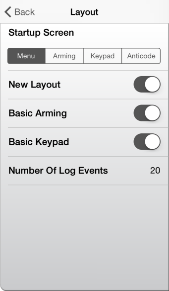 Settings The settings menu can be accessed from the Global and not Site specific. Main Home Screen in the top left corner of the screen once you are logged in.