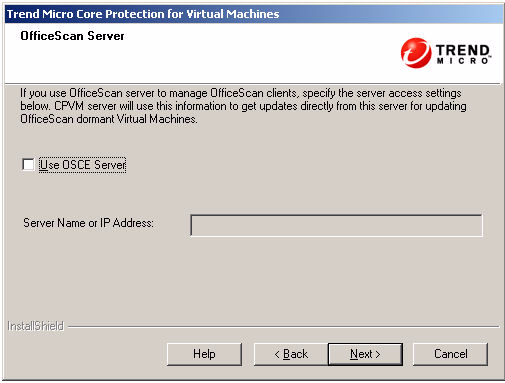 VMware Virtual Center. This account must be specified here so that Core Protection for Virtual Machines can access the VMware Virtual Center.