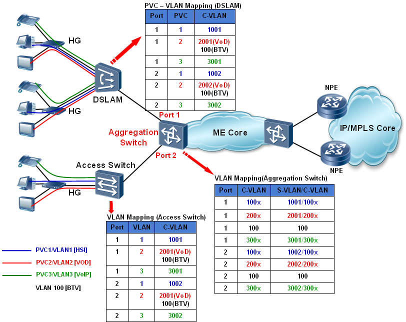 8 Application of VLAN Mapping and Selective QinQ 8 Application of VLAN Mapping and Selective QinQ 8.