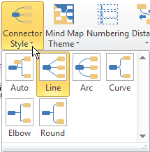 Step 3 Arrange the Layout Change the Whole Layout Style 1. Choose the Main Idea shape. 2. Select a layout style on Mind Map tab. 3. Click Distance on Mind Map tab to Increase/Decrease Horizontal/Vertical Distance if you only need minor changes.