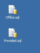 .. This will open the script with SQL Server Management Studio.