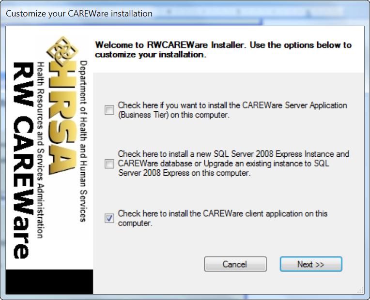 CAREWare Quick Start Downloading and Installing Careware Page 20 3.
