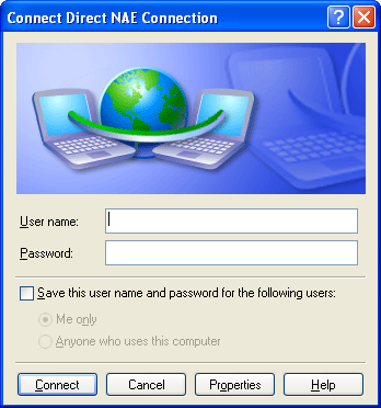 Figure 15: Connect Screen The Connection Properties screen