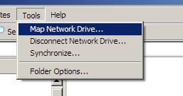 Figure 3 Network Drive Database Directory In Figure 3 above, the network drive is Gaea (G:).
