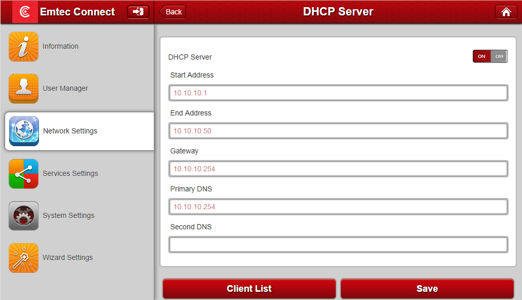 4.3.3. DHCP Server The DHCP or Dynamic Host Configuration Protocol is a network protocol that enables a server to automatically assign an IP address to a device connected to a network.