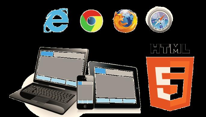 smart phone, tablet, laptop, and PC to configure WISE HTML5 web