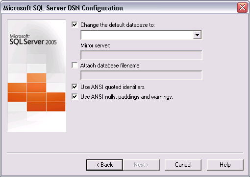 Creating System, Company, and Portal Databases b. Select Connect To SQL Server To Obtain Default Settings For The Additional Configuration Options. c.