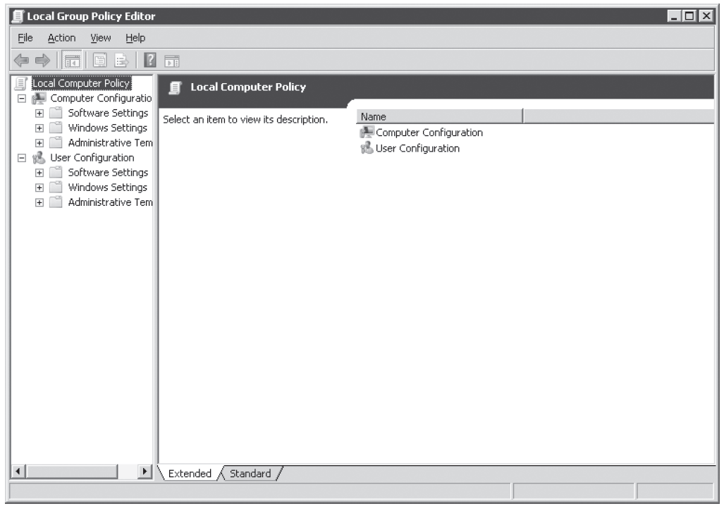 Figure 4-7 Local Group Policy