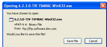 TSM for Windows Installation Instructions: Download the latest TSM Client Using the following link: ftp://ftp.software.ibm.
