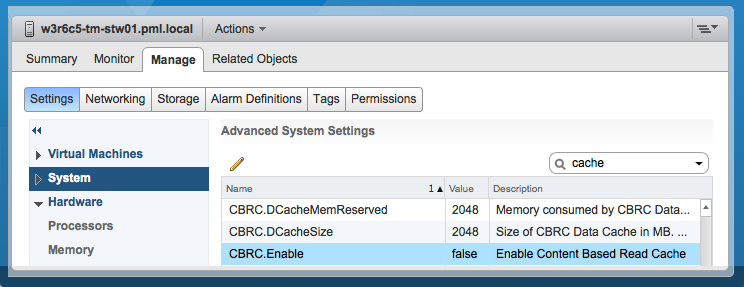 solution that uses de-duplication, such as VMware s Content-Based Read Cache (CBRC).