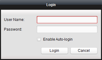 Chapter 2 Starting ivms-4200 PCNVR 2.1 User Login 1. Input the user name and password. By default, the user name and password are admin and 12345. 2. Optionally, check the checkbox Enable Auto-login to log in the software automatically.