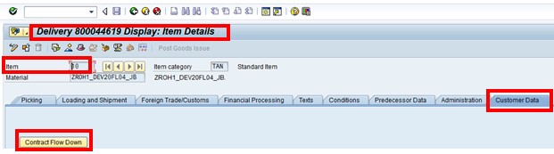 Contract Flow Down Available in ERP Purchase Requisitions Item