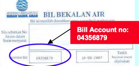 Syabas online bill