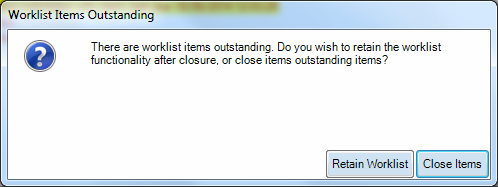 Worklists When a product is closed an enhancement has been made to run a check for any outstanding tasks.