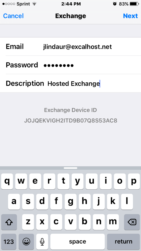 Configure ActiveSync for IPhone Configuring your IPhone to Sync with Excalibur Hosted Exchange 1) On the Home screen, tap Settings 2) Tap Mail, Contacts, and Calendars 3) Tap Add Account 4) Tap