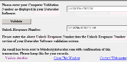 NOTE You can copy the Computer Validation number from the Datacolor Security Client screen, using the standard Windows Copy command. You can paste it here, using the Paste command. 10.