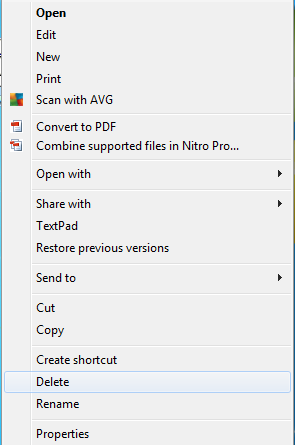 4.2.3 Copy, move files, folders between folders, drives. Select the files / folders that you wish to duplicate / move. Right click on the file or folder to Copy (to duplicate) OR Cut (to move).