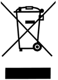 EU WEEE: Products are marked with this symbol to show that they were produced after 13th August 2005, and should be disposed of separately from normal domestic / commercial waste so that they can be