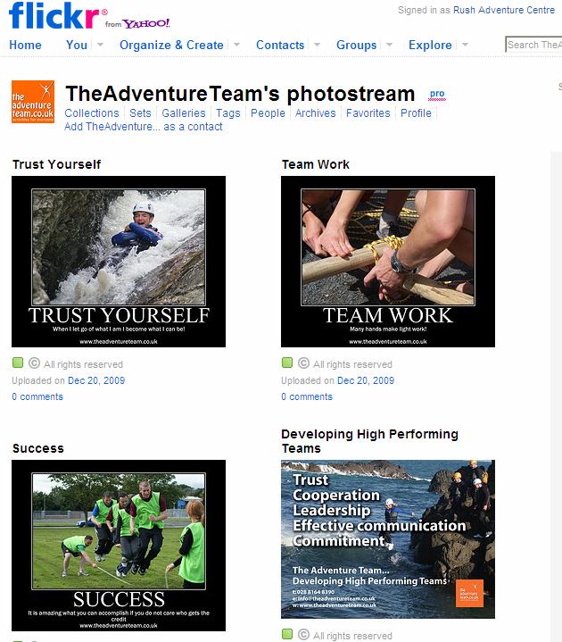 For example, if you run an adventure centre people that are interested in adventure sports love to see pictures, videos and read stories about people that run activities.