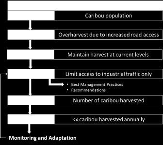 Range Assessment as a CEM Tool: A Recommended Approach for Yukon Environment 33 Figure 8. Example caribou population objective, expressed in the form of a results-based management framework. 3.1.