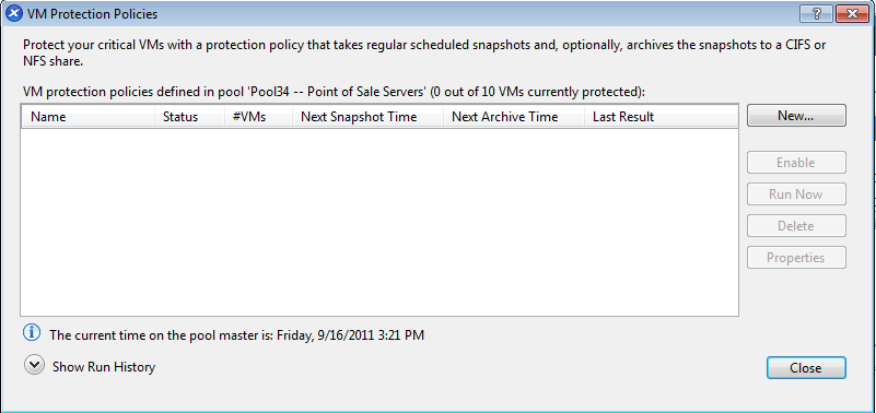 1. To open the New VM Protection Policy wizard: on