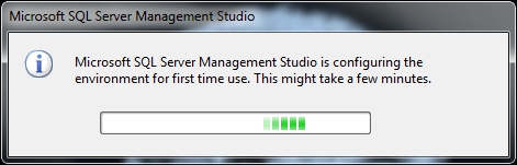 3. SQL Server Management Studio will open.