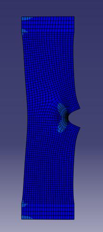 18 N/mm 3/2 Modelling now the crack with Abaqus, I have used a circle