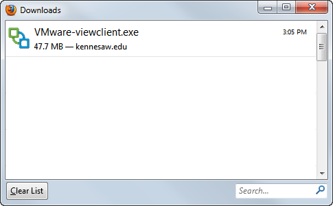 4. Under VMware View Client for Windows, click the Download the Virtual Owl Desktop Client for Windows 7 or Higher (32 and 64 bit) link (See Figure 3). Figure 3 - VMWare View Client for Windows. 5.