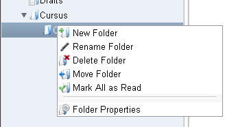 12 A folder that contains subfolders will have a small triangle in front of it By clicking on it the subfolders will appear. Clicking on it again will make the list disappear.