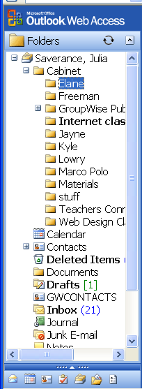 Create and delete folders By default, messages sent to you are stored in your Inbox.
