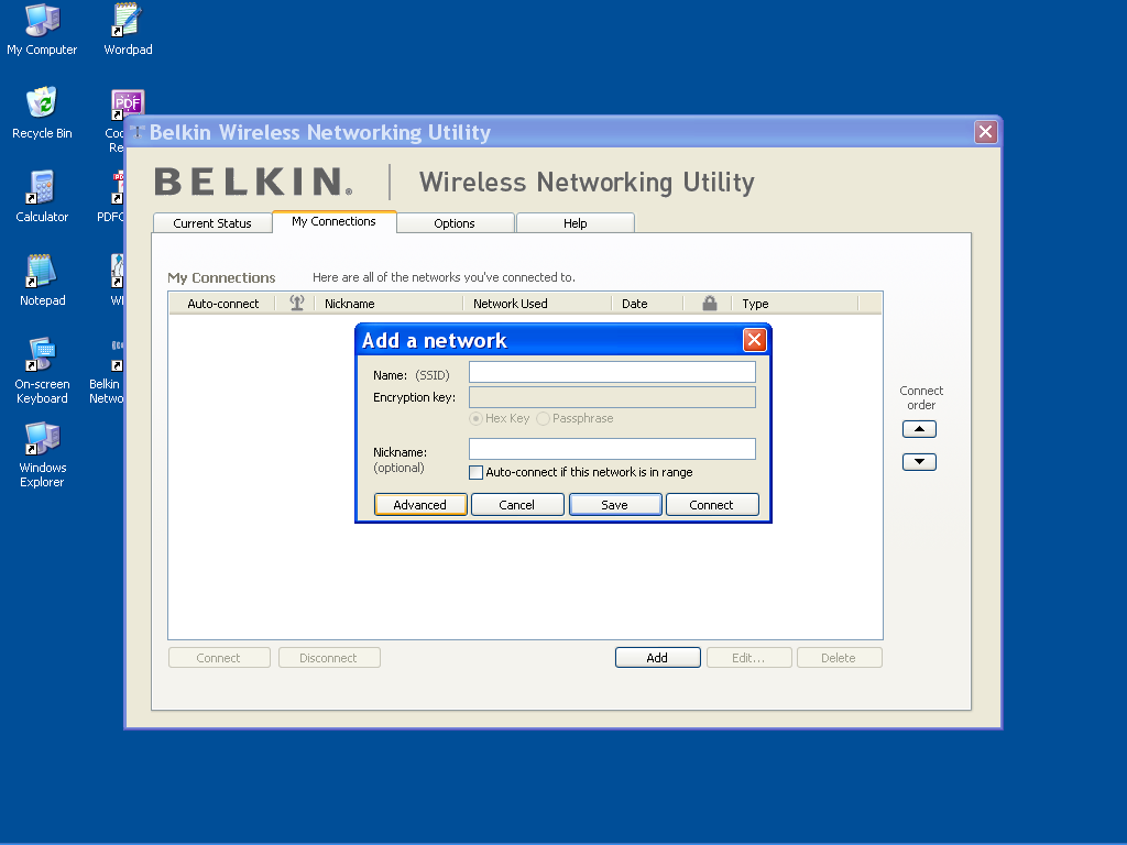 Belkin Wireless Networking Utility Set Up Belkin Wireless Networking Utility Set Up Setting Up The Networking Utility: 1.